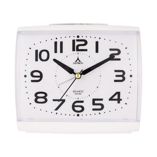 Astron ébresztőóra, quartz, fehér színű, automata light