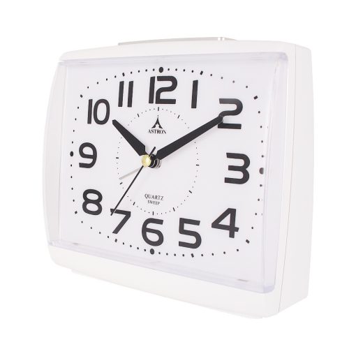 Astron ébresztőóra, quartz, fehér színű, automata light