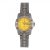   ASTRON 5015-9 női karóra, szürke színű titánium tok, titánium csat, sárga számlap, keményített ásványüveg, quartz szerkezet, 100 m (10 ATM) vízállóság