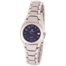 ASTRON 5059-2 divatos női karóra, ezüst színű nemesacél tok, ezüst színű nemesacél csat, arab számos kék számlap, zafírüveg üveges, quartz szerkezet, 50 m (5 ATM) vízállóság