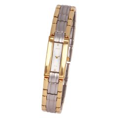  ASTRON 5176-5 női karóra, ékszeróra, bicolor nemesacél tok, bicolor fémcsat, ezüst színű számlap, keményített ásványüveg, quartz szerkezet, cseppmentes vízállóság