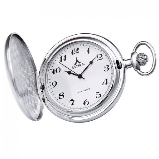 Astron férfi zsebóra, quartz, ezüst színű