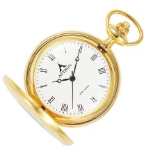 Astron férfi zsebóra, quartz, arany színű fémtok, fehér / római számos számlap