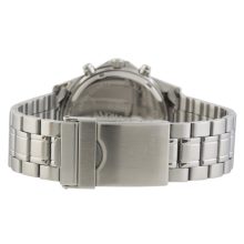 ASTRON 5510-1 sportos férfi karóra, ezüst színű nemesacél tok, ezüst színű nemesacél csat, fekete számlap, keményített ásványüveg, multifunkciós quartz szerkezet, 50 m (5 ATM) vízállóság