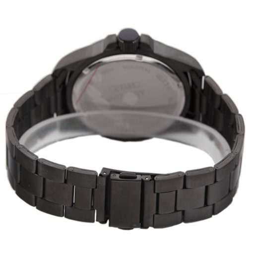 ASTRON 5517-1 férfi karóra, fekete színű nemesacél tok, fekete nemesacél csat, fekete számlap, keményített ásványüveg, quartz szerkezet, 100 m (10 ATM) vízállóság