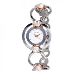   ASTRON 5543-0 női karóra, bicolor színű nemesacél tok, bicolor nemesacél csat, fehér számlap, keményített ásványüveg, quartz szerkezet, cseppmentes vízállóság