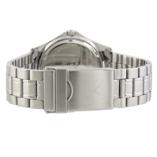 ASTRON 5558-3 férfi karóra, ezüst színű nemesacél tok, ezüst színű nemesacél csat, zöld számlap, keményített ásványüveg, quartz szerkezet, 50 m (5 ATM) vízállóság