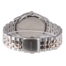 ASTRON 5563-0 férfi karóra, ezüst színű nemesacél tok, bicolor színű nemesacél csat, fehér számlap, keményített ásványüveg, quartz szerkezet, 50 m (5 ATM) vízállóság