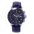   ASTRON 5575-2 férfi karóra, ezüst színű nemesacél tok, kék bőrszíj, kék számlap, keményített ásványüveg, chronograph quartz szerkezet, 50 m (5 ATM) vízállóság