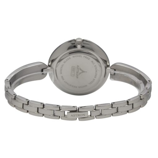 ASTRON 5581-7 női karóra, ezüst színű nemesacél tok, ezüst színű nemesacél csat, fehér számlap, keményített ásványüveg, quartz szerkezet, 50 m (5 ATM) vízállóság