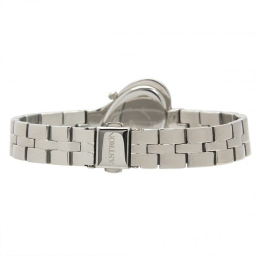 ASTRON 5593-1 női karóra, ezüst színű nemesacél tok, ezüst színű nemesacél csat, fekete számlap, keményített ásványüveg, quartz szerkezet, cseppmentes vízállóság