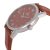   ASTRON 5631-6 elegáns férfi karóra, ezüst színű nemesacél tok, barna bőrszíj, barna számlap, keményített ásványüveg, quartz szerkezet, 50 m (5 ATM) vízállóság