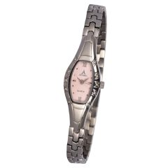   ASTRON 5709-6 női karóra, ezüst színű nemesacél tok, ezüst színű fémcsat, rózsaszín számlap, keményített ásványüveg, quartz szerkezet, cseppmentes vízállóság