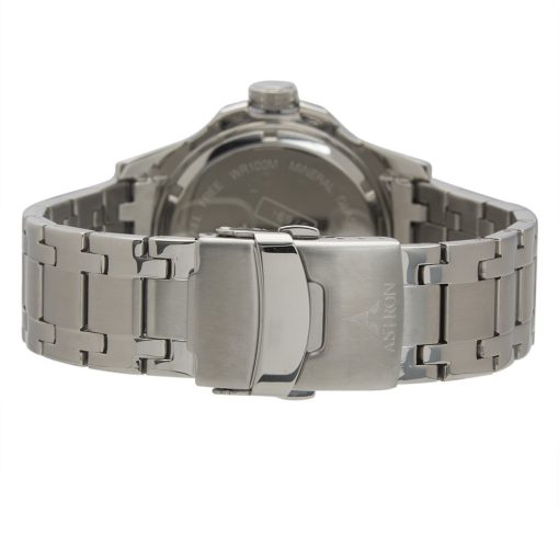 ASTRON 5769-2 férfi karóra, ezüst színű nemesacél tok, ezüst színű nemesacél csat, kék számlap, keményített ásványüveg, quartz szerkezet, 100 m (10 ATM) vízállóság