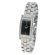ASTRON 5770-1 női karóra, ezüst színű fém tok, ezüst színű fémcsat, fekete számlap, keményített ásványüveg, quartz szerkezet, cseppmentes vízállóság