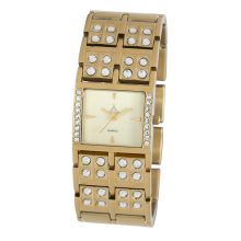 ASTRON 5784-9 női karóra, arany színű nemesacél tok, arany színű fémcsat, pezsgőszínű számlap, keményített ásványüveg, quartz szerkezet, cseppmentes vízállóság