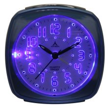 Astron ébresztőóra, quartz, kék színű műanyag tok, kék színű LED világítás, sweep (halk járású)