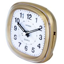 Astron ébresztőóra, quartz, pezsgő színű tok, kék LED-es számlap