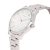   ASTRON 8019-7 elegáns férfi karóra, ezüst színű nemesacél tok, ezüst színű nemesacél csat, fehér számlap, keményített ásványüveg, quartz szerkezet, cseppmentes vízállóság