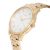   ASTRON 8019-9 elegáns férfi karóra, arany színű nemesacél tok, arany színű nemesacél csat, fehér számlap, keményített ásványüveg, quartz szerkezet, cseppmentes vízállóság