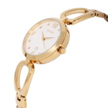 ASTRON 8021-7 női karóra, ékszeróra, arany színű nemesacél tok, arany színű nemesacél csat, fehér számlap, keményített ásványüveg, quartz szerkezet, cseppmentes vízállóság