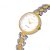   ASTRON 8028-0 női karóra, ékszeróra, bicolor nemesacél tok, bicolor nemesacél csat, fehér számlap, keményített ásványüveg, quartz szerkezet, cseppmentes vízállóság