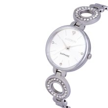 ASTRON 8029-8 női karóra, ékszeróra, ezüst színű nemesacél tok, ezüst színű nemesacél csat, ezüst színű számlap, zafír üveg, quartz szerkezet, cseppmentes vízállóság