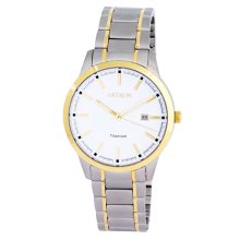 ASTRON 8042-9 férfi karóra, bicolor színű titánium tok, titánium csat, fehér számlap, keményített ásványüveg, quartz szerkezet, 50 m (5 ATM) vízállóság