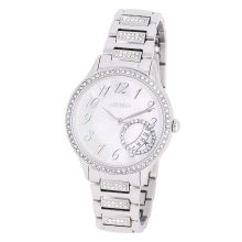 ASTRON 8054-7 női karóra, ezüst színű nemesacél tok és csat, fehér / gyöngyház színű számlap, keményített ásványüveg, quartz szerkezet, 50 m (5 ATM) vízállóság