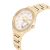   ASTRON 8054-9 női karóra, arany színű nemesacél tok és csat, fehér / gyöngyház színű számlap, keményített ásványüveg, quartz szerkezet, 50 m (5 ATM) vízállóság