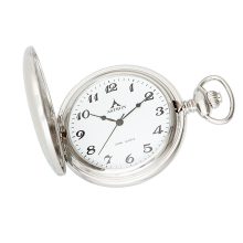 Astron férfi zsebóra, quartz, ezüst színű tok (mintázott), arab számos, 50 mm