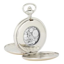 Astron férfi zsebóra, mechanikus (skeleton), bicolor (ezüst + arany) színű tok, római számos számlap