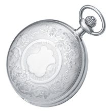 Astron férfi zsebóra, mechanikus, ezüst színű tok, arab számos fehér számlap