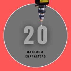 Text engraving - maximum 20 characters